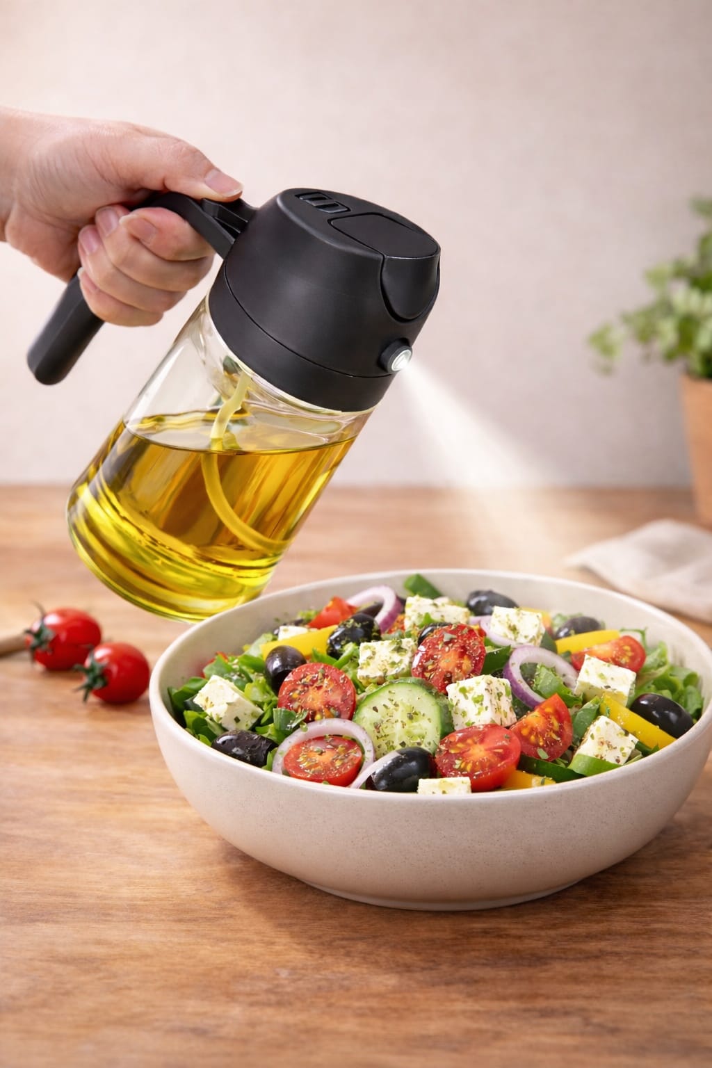 Premium Oil Dispenser Bottle 470ml – Leak-Proof Kitchen Pourer (Durable Plastic) - Image 5