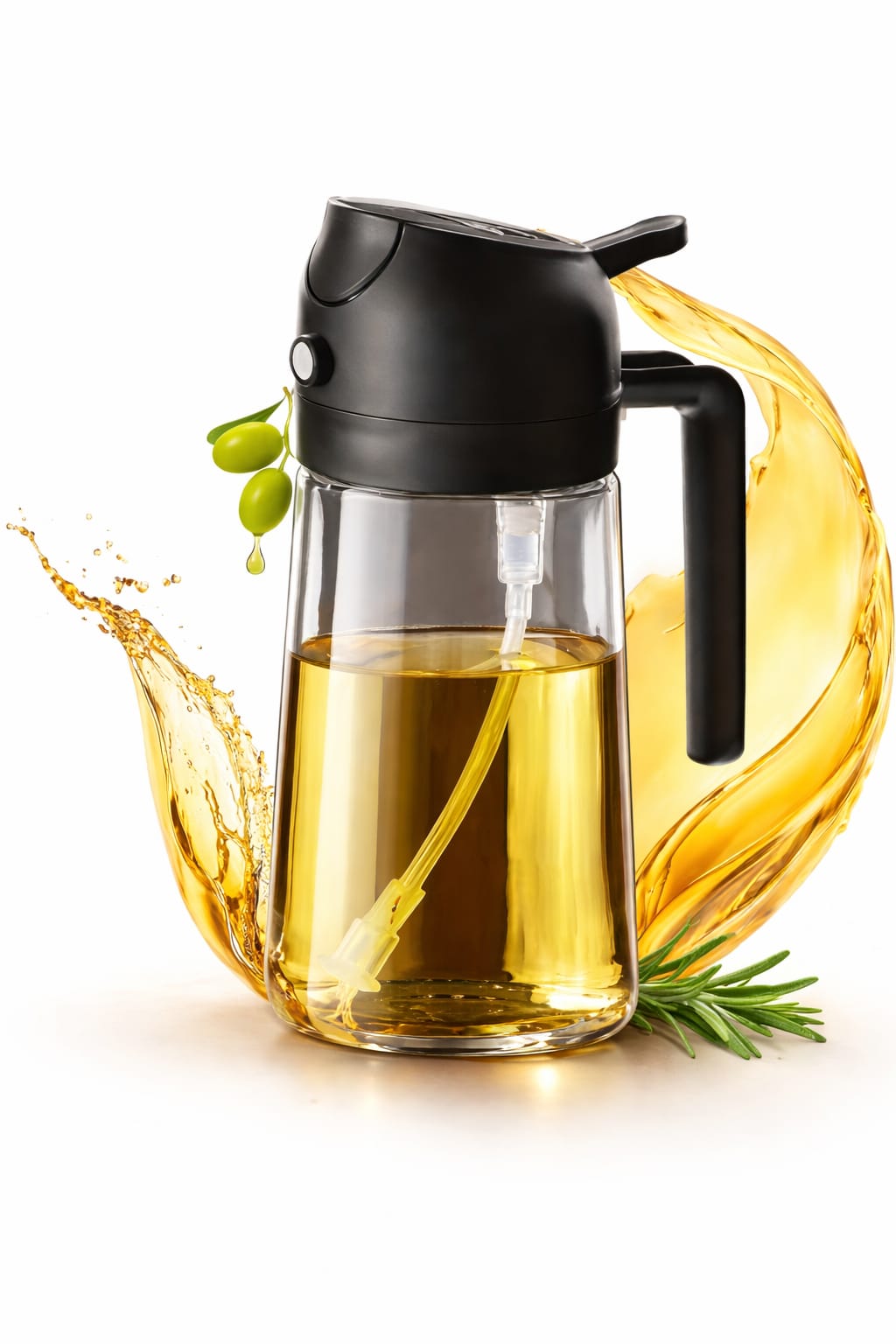 Premium Oil Dispenser Bottle 470ml – Leak-Proof Kitchen Pourer (Durable Plastic) - Image 2