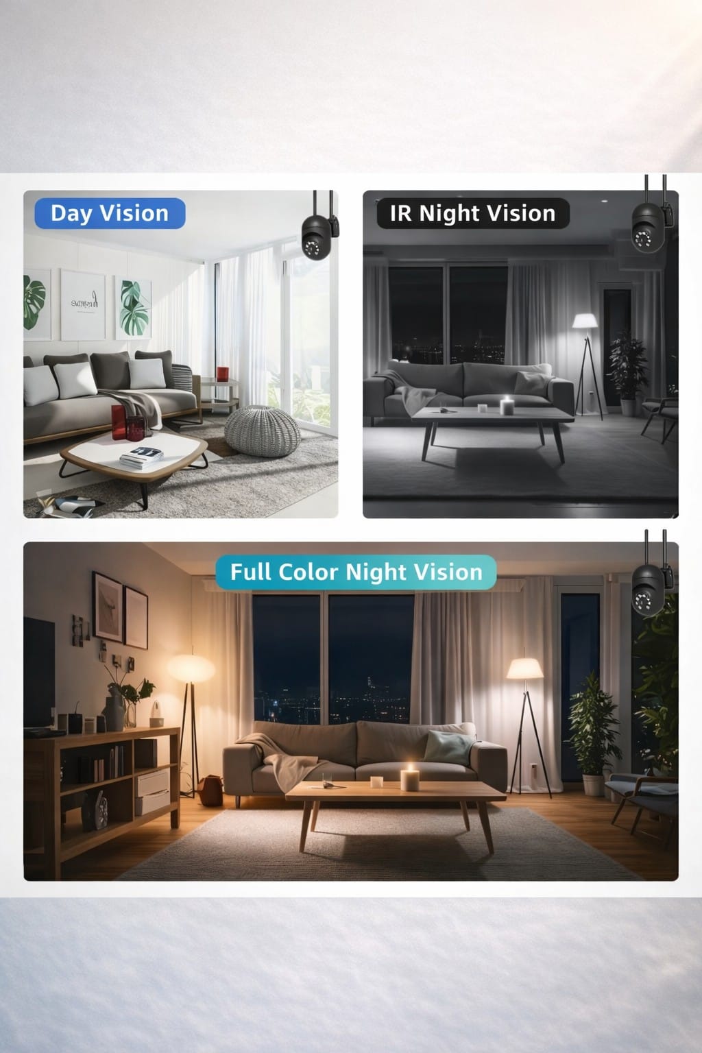 Smart Outdoor PTZ Security Camera – 1080P Full HD, 355° Panoramic View, 4X Zoom, Night Vision, App Control - Image 8