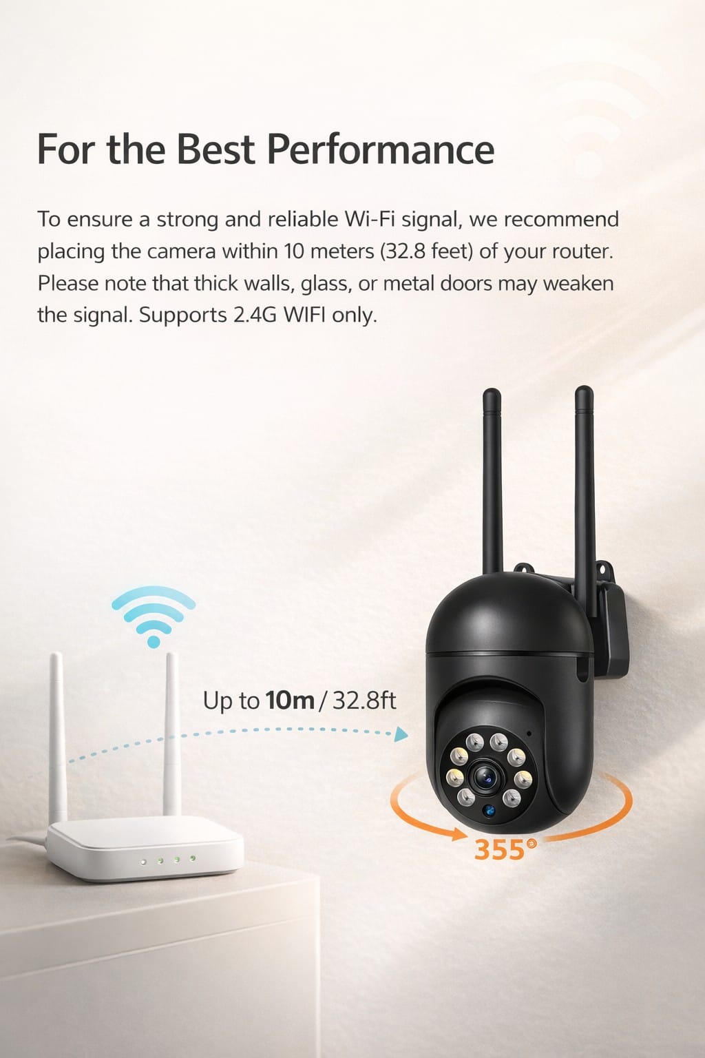 Smart Outdoor PTZ Security Camera – 1080P Full HD, 355° Panoramic View, 4X Zoom, Night Vision, App Control - Image 7